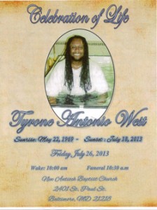 Tyrone West Obituary