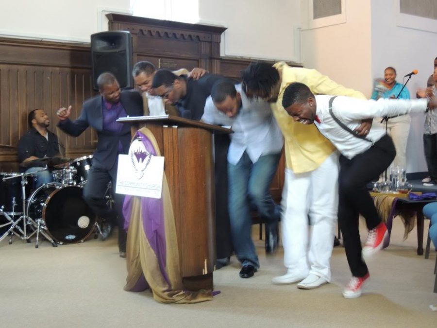 Congregants at the Community Church of Washington, D.C. 