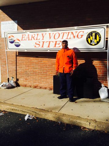 Morgan President David Wilson opts to vote early. 