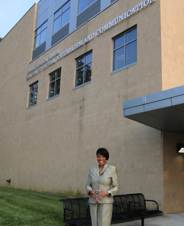 Mayor Stephanie Rawlings-Blake during a recent visit to Morgan State University.
Photo by Desire Peace