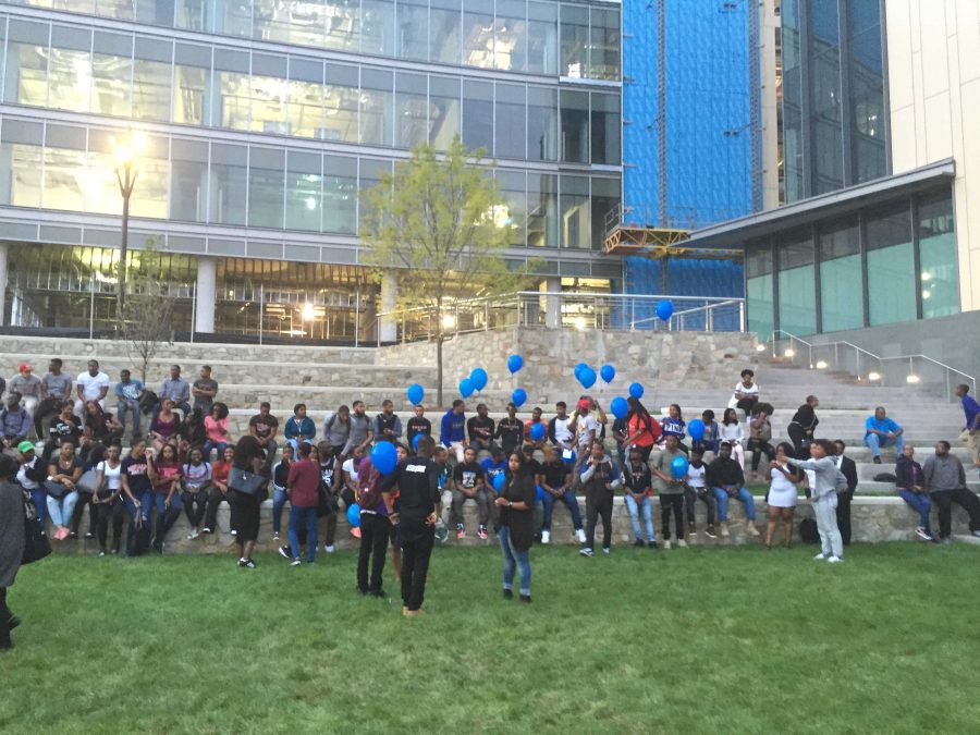 Family, friends and students gathered to remember Marcus Edwards