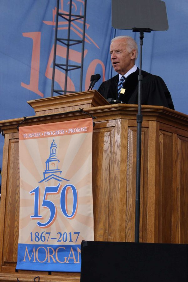 Former VP Joe Biden delivers strong motivational speech at MSUs 2017 Spring Commencement