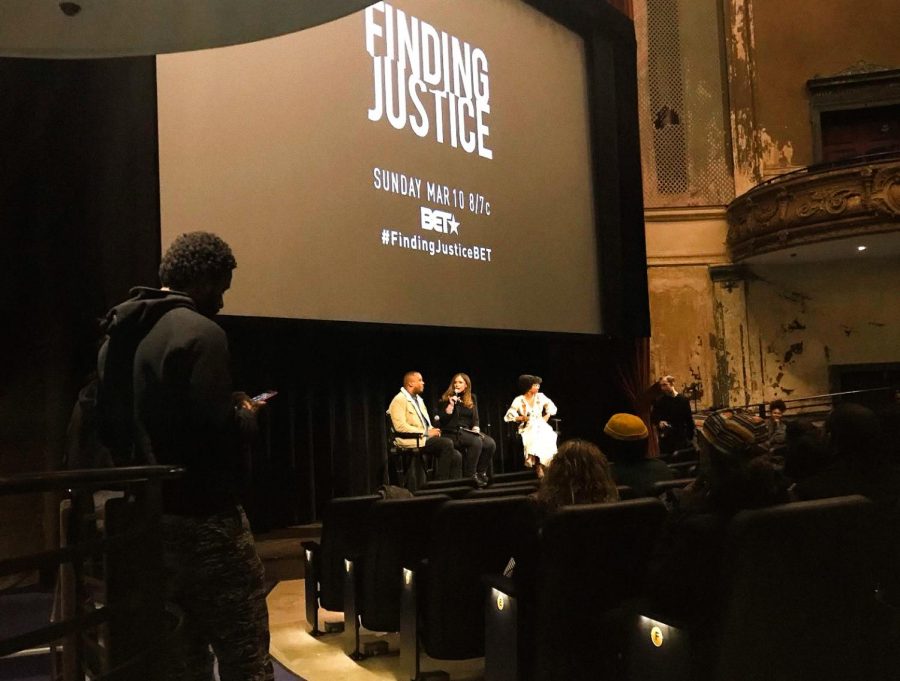Screening of Finding Justice, photo by Iyanna Harris