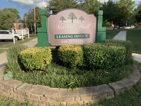 Marble Hall Gardens Apartments is an off-campus housing apartment complex for upperclassmen students at Morgan State University.