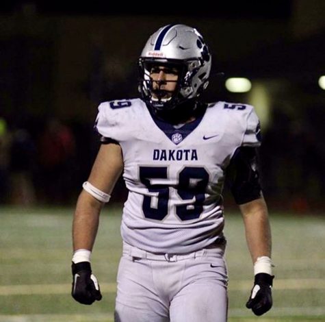Danny Chaudhry gears up to play along with South Dakota High School.