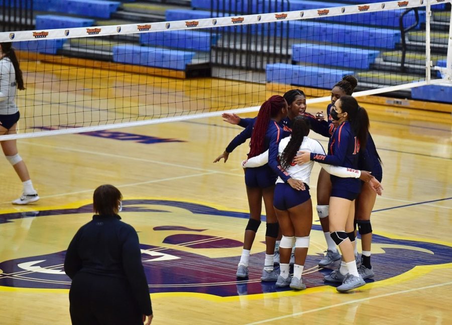 Morgan State's volleyball team faced Georgetown in a scrimmage Aug. 20.