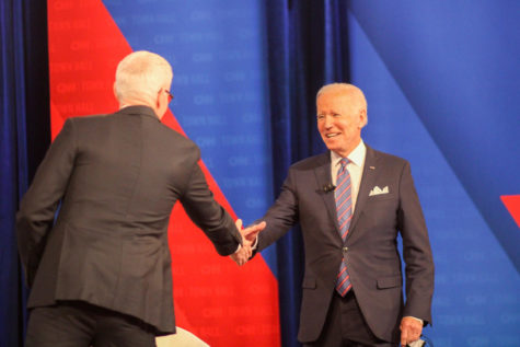 President Joe Biden traveled to Baltimore this Thursday for the town hall.