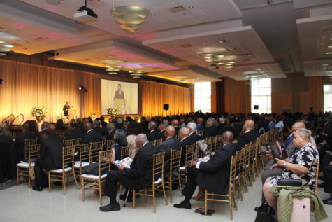 The Calvin and Tina Tyler Ballroom was filled with individuals who were all impacted by the life of Earl G. Graves Sr.