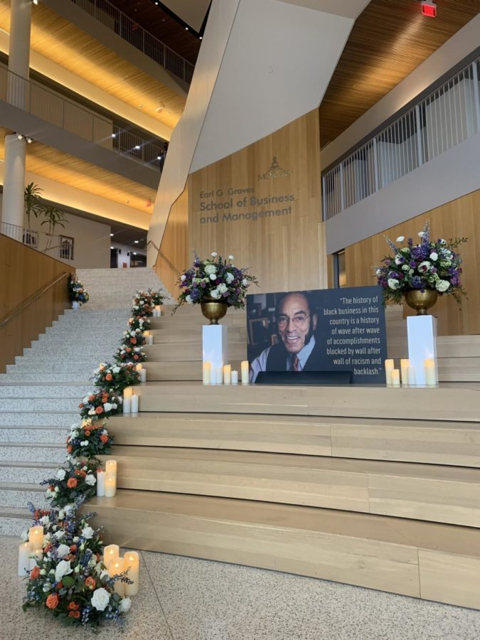 Earl G. Graves Sr. was celebrated on Wednesday in the Calvin and Tina Tyler Ballroom and the School of Business and Management.