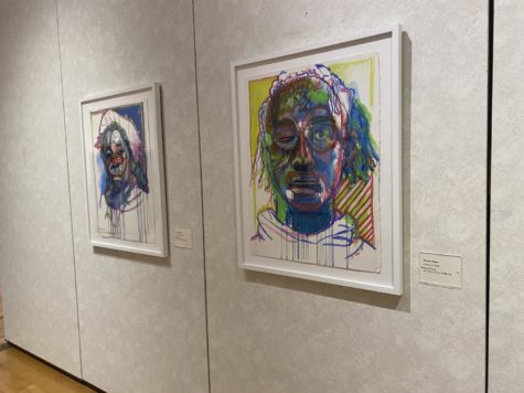 Ernest Shaws work in the Black History Month Florence Association’s exhibition at Morgan State’s James E. Lewis Museum of Arts.