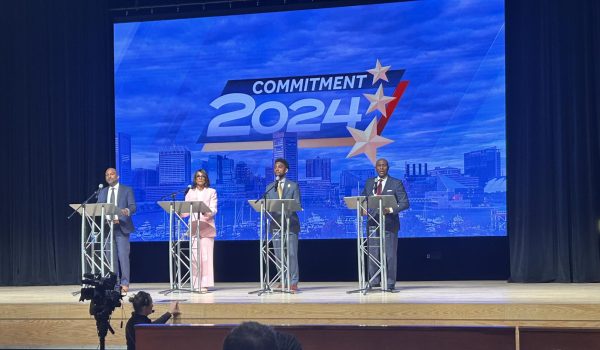 Mayoral candidates battle for Baltimore at primary election debate