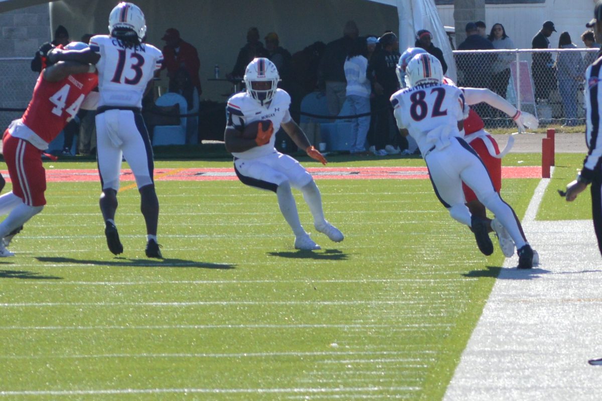 Morgan returns a kick vs Delaware state.