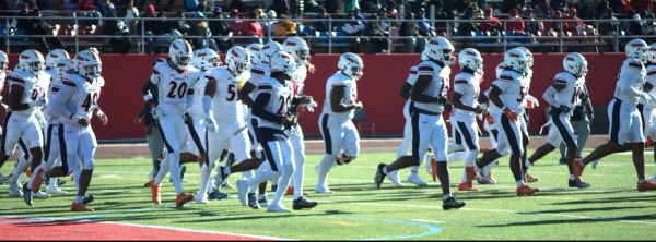 Morgan State coming out of halftime vs Delaware State. 