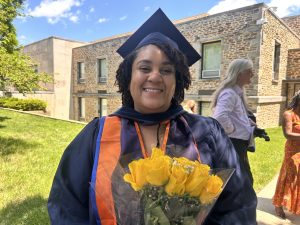 Sherrie Brooks receives her bachelor of science degree in Interdisciplinary Engineering, Information, and Computational Sciences. 