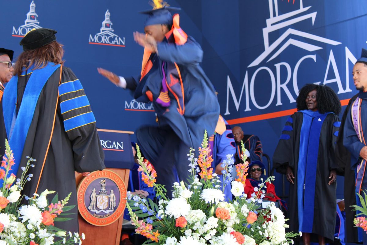 Fraternity member during spring 2025  commencement