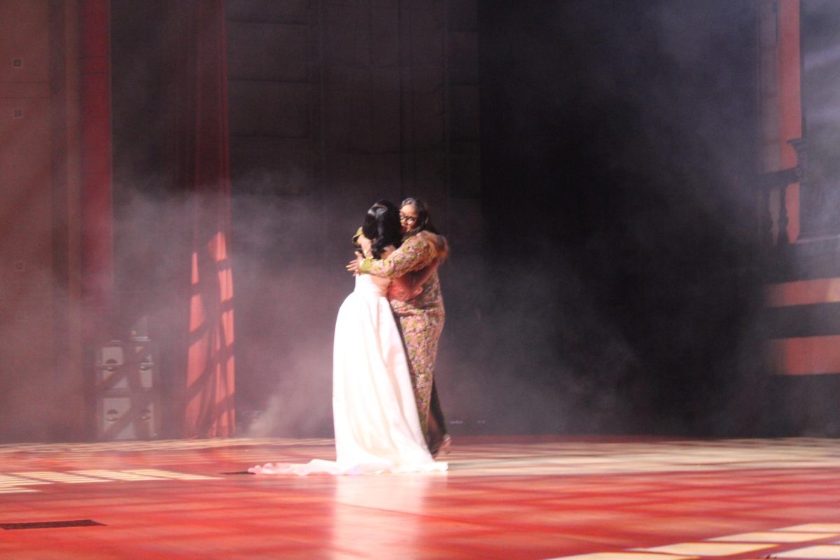 Destiny Fowobaje hugging her mother
