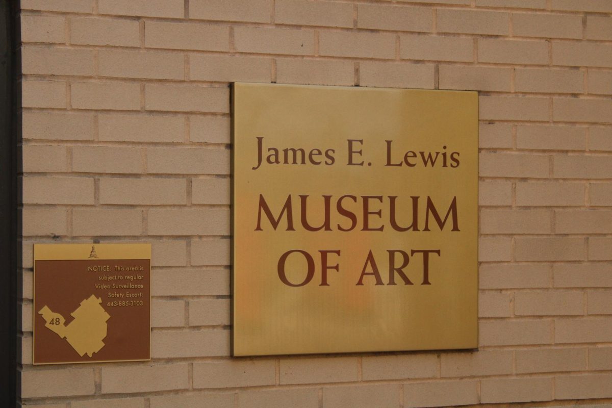 James E. Lewis Bulding Plaque or Lable Display
